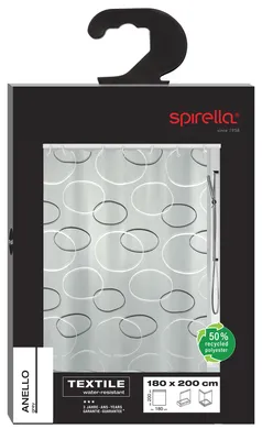 Productafbeelding van Spirella 7610583135308, Afbeelding, Ring, Polyester, Grijs, 30 °C, 1800 mm