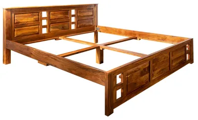 Immagine prodotto di MASSIVMOEBEL24 | OXFORD #0252 Letto matrimoniale il legno di acacia - laccato / miele 160x200