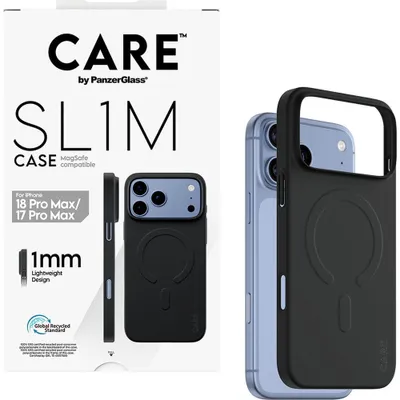 Obrázok produktu pre PanzerGlass CARE™ by ® SL1M Case Black w. MagSafe iPhone 18 Pro Max | 17 Pro Max, Ochranný obal, Apple - iPhone 18 Pro Max, Apple - iPhone 17 Pro Max, Čierna