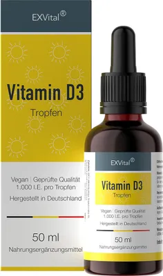 Produktbild von Vitamin D3 von EXVital, 50ml Tropfen