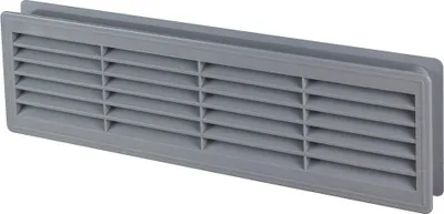 Zdjęcie produktu dla 120x440mm drzwi wewnętrzne plastikowa kratka wentylacyjna kołnierz wentylacyjny kolor szary