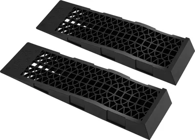 Produktbild von Auto Auffahrrampen - Servicerampen - Tragkraft 3 t - Neigung 8,6° - PP-Kunststoff - 2er Set - Schwarz