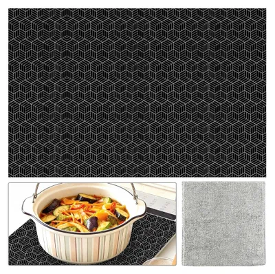 Produktbild von Herdabdeckung für Induktionsfeld: 52 x 78 cm Silikon Schutzmatte für Induktionskochfelder, hitzebeständig, rutschfest und leicht zu reinigen
