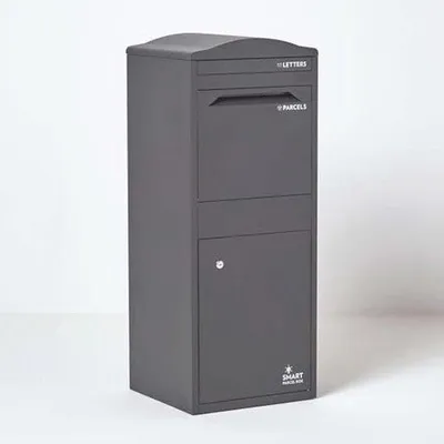 Produktbild von Paketbox mit gebogen Dach - wetterfeste Outdoor-Lieferbox für mehrere Pakete