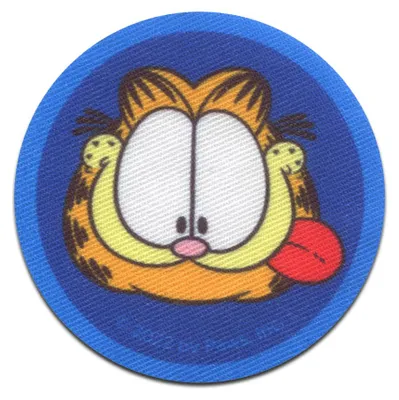 Obrázek produktu pro Comercial Mercera Garfield © hlava komiksového kocoura - nášivka, nažehlovací, nažehlovací nášivka, nášivka, nášivky, k nažehlení, velikost: 6,1 x 6,1 cm