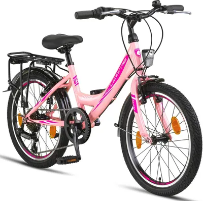 Produktbild von Licorne Bike Stella Premium City Bike 20,24,26 und 28 Zoll Fahrrad für Mädchen Herren und Damen 21 Gang (6 Gang bei 20 Zoll) Holland Citybike