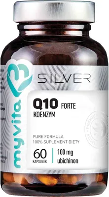 Produktbild von SILBER Coenzym Q10 Forte 100 mg, 60 Kapseln. MyVita