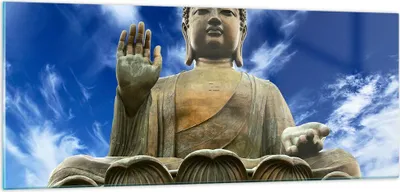 Produktbild von Bilder auf glas - Asien buddha kultur - 100x40cm - Glasbilder - Wandbilder - Kunstdruck - zum Aufhängen bereit - Wanddekoration aus Glas - Glas Bilder - Wandbild auf Glas - Einteilig - GAB100x40-2114