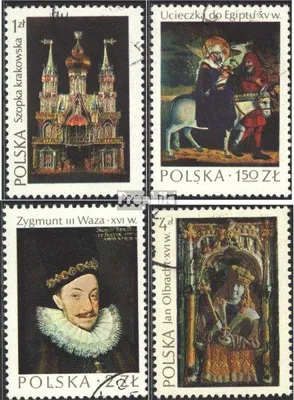 Produktbild von Briefmarken Polen 1974 Mi 2346-2349 (kompl.Ausg.) gestempelt Polnische Kunst