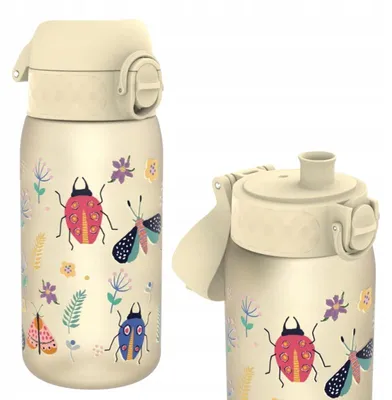 Produktbild von Ion8 Kindertrinkflasche Wasserflasche 350 Ml Insektenmotiv Für Schule Und Kindergarten
