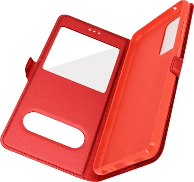 Image de Samsung A52 / A52s Cover Double fenêtre & Stand - Rouge