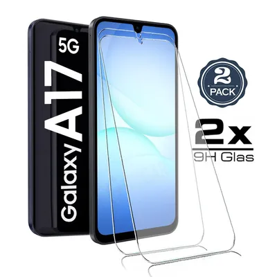 Produktbild von 2X Für Samsung Galaxy A17 5G - Panzerglas Glasfolie Display Schutz Folie Glas Screen 9H Hart Echt Glas Displayschutzfolie 2 Stück