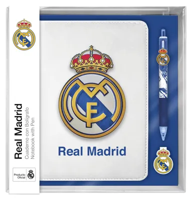 Immagine prodotto di Taccuino antistress e set di penne multicolore del Real Madrid
