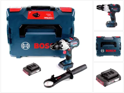 Zdjęcie produktu dla Bosch GSB 18V-110 C Akumulatorowa wiertarko-wkrętarka udarowa Professional 18 V 110 Nm + 1x akumulator 2,0 Ah + L-Boxx – bez ładowarki