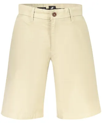 Produktbild von Kurze Herren Beige Hose mit 4 Taschen, Reißverschluss & Logo