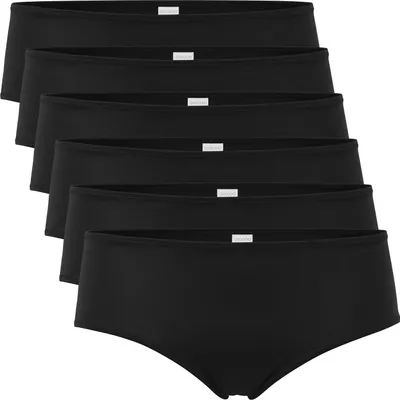 Produktbild von Celodoro Damen Panty Hipster (6er Pack) Unterhose aus Quick Dry-Fasern - Schwarz XL