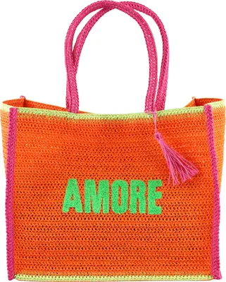 Produktbild von FURNARO Shopper Tasche Amore Basttasche Sommer Strand
