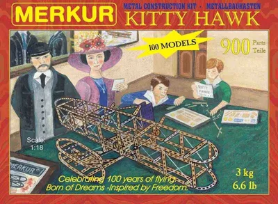 Produktbild von Merkur Kitty Hawk, 900 Teile, 100 Modelle