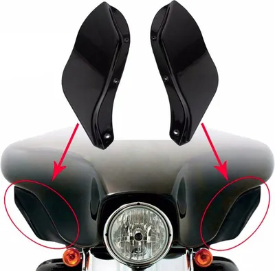 Immagine prodotto di Paravento laterale per Harley Davidson Touring 96-13 nero