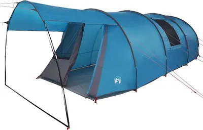 Immagine prodotto di Tenda a tunnel vidaXL per 4 persone con tetto, blu e grigio, 740 x 370 x 220 cm