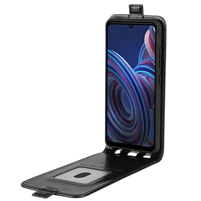 Image de Étui de protection noir pour téléphone portable ZTE Blade A72 5G Flip - Neuf