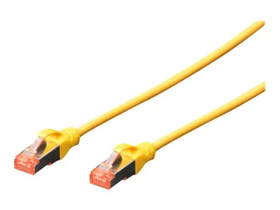 Produktbild von DIGITUS CAT 6 S/FTP Patchkabel, 10 Stück, 5m, gelb