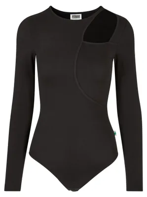 Produktbild von Urban Classics - Bodysuit Ausschnitt für Damen Langärmlig TN745 (5XL) (Schwarz)