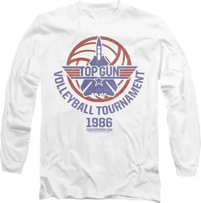 Produktbild von Top Gun - "Volleyball Tournament" T-Shirt für Herren/Damen Uni TV10981 (S) (Weiß)