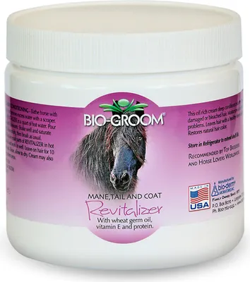 Produktbild von BioGroom Revitalizer - Creme Pflegespülung für Pferde - Pferdeconditioner - Schutz für Mähne, Schweif und Fell - Leave-In Pferdehaarpflege - 0.45 kg