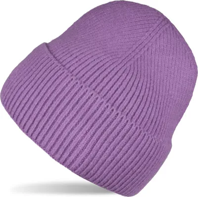 Produktbild von styleBREAKER Uni Strickmütze mit Rippenmuster und breiter Krempe | Doppelt gestrickte Beanie Wintermütze | Warme Feinstrick Haube für Damen und Herren in vielen Farben