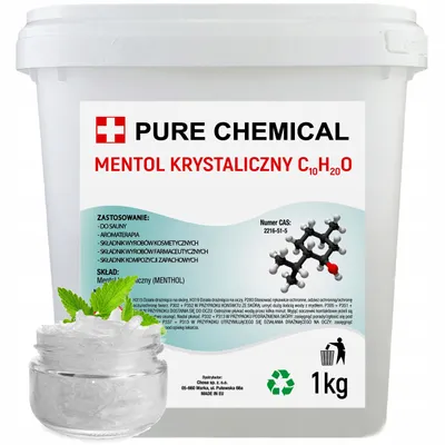 Produktbild von PURE CHEMICAL | Mentholkristalle  | für Sauna  | Kristalle  | 1 kg