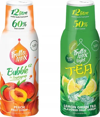 Obrázok produktu pre Sirups Fruttamax Broskyňový ľadový čaj , 500 ml, 2 kusy