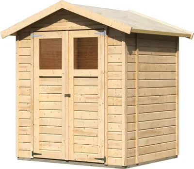 Produktbild von Karibu Gartenhaus Gerätehaus Dahme 2 naturbelassen 180x153x219 cm