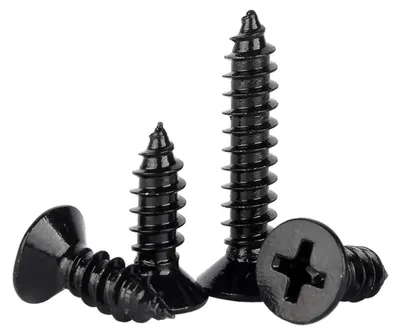 Productafbeelding van Zwarte zelfborende houtschroeven 10 mm - 50 stuks