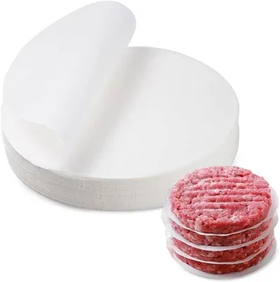 Produktbild von Famanu Hamburgerpapier 500 Stück 15 cm rund, fettfrei und antihaftend