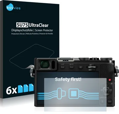 Produktbild von 6x Für Panasonic Lumix DMC-GM5 Schutzfolie Savvies Displayschutz Display Schutz Folie Klar Transparent