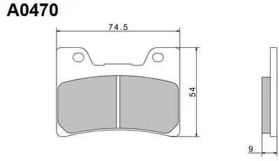 Productafbeelding van Premium remblokken 2024, semi-metalen, ECE R90, NISSIN KH160, Japan