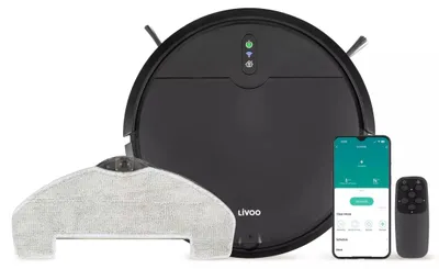 Immagine prodotto di Robot aspirapolvere e lavapavimenti connesso Livoo DOH145