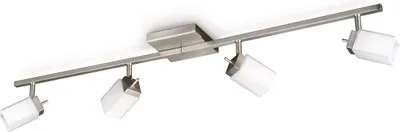 Produktbild von Philips myLiving MOVE Spot, matt verchromt, Strahler Oberflächenbeleuchtung, G9, 4 Glühbirne(n), Halogen, 2800 K, Chrom