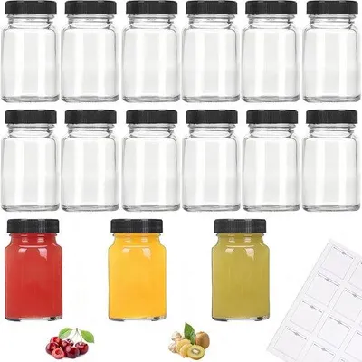 Produktbild von Glasflaschen mit Deckel - 15 Stück - 60 ml - recycelbar