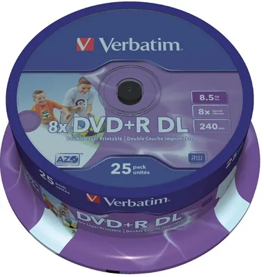 Produktbild von DVD+R Double Layer 8X 8.5GB Packung mit 8 Stück