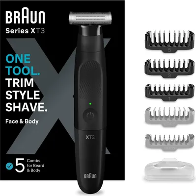 Produktbild von Braun Elektrischer Rasierer Körperpflege Series XT3 Barttrimmer Geduldige Präzision für Herren