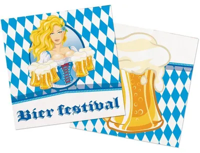 Produktbild von 20 Servietten Bier Liesl 33cm
