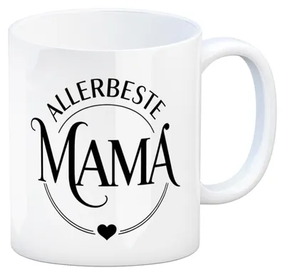 Produktbild von Allerbeste Mama Kaffeebecher mit Herzsymbol
