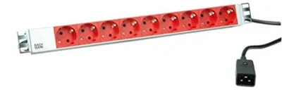 Immagine prodotto di Bachmann 333.936 Innenraum 9AC-Ausgänge 2m Grau - Rot Verlängerungskabel (333936)