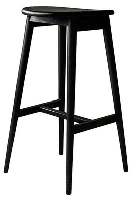 Image de Orust tabouret de bar noir.