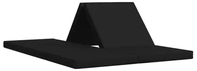 Zdjęcie produktu dla vidaXL Rozkładana sofa 140 x 67 x 45 cm, czarna