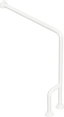 Produktbild von BELP Stützgriff Links Eisen Weiß mit Abdeckung 230x866x840 mm, 120 kg Traglast für Bad & WC >> zum Bohren