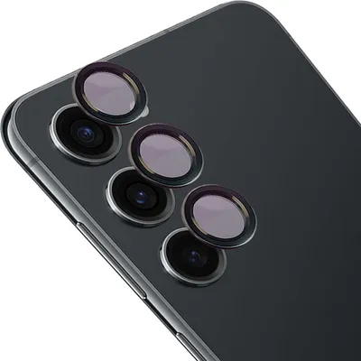 Produktbild von Gehärtetes Glas für die Kamera mit Applikator für Galaxy S23/S23 Plus, Bizon Glass Snap Lens, 1 Set, Schwarzer Rahmen