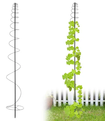 Immagine prodotto di Omgoods - Set di 2 supporti per piante rampicanti da giardino in metallo, altezza 170 cm